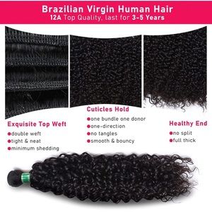 Human Hair Bundles 20 inches kinky curly/kinky straight top grade 12A